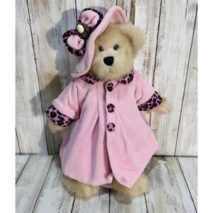 Heritage Collection Bear Channel Pink Dress Trim Coat and Matching Hat GANZ